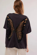 T-shirt dos papillon